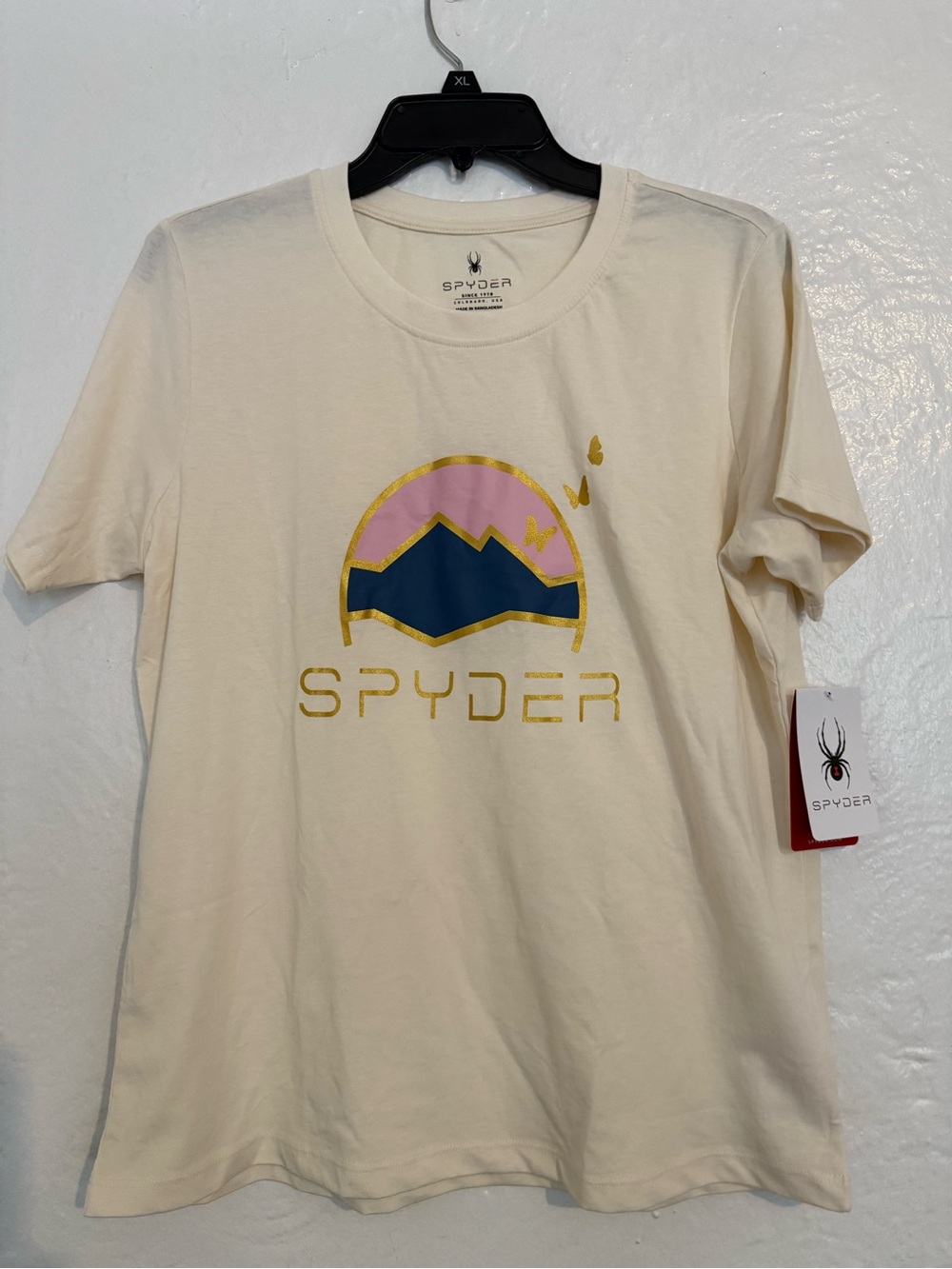 Spyder unisex Cream Graphic Tee